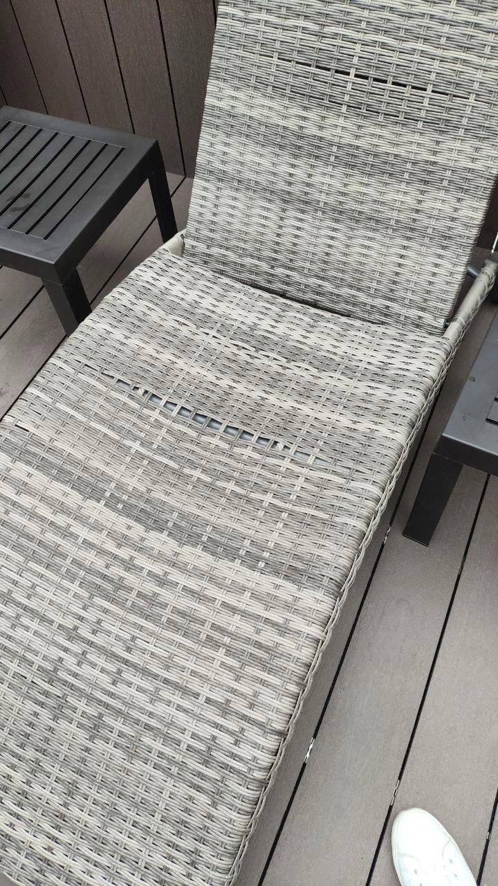 ЛОТ №406 - Шезлонг AGATA серый 4